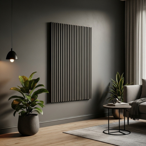 Premium Acoustic Slatted Wall Panel – Multiple Colours